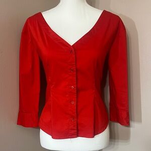 ⭐️ 2 for $15. 7th avenue NY&CO Elegant Red Women's Top blouse